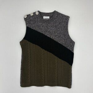 Ganni Multi-Knit Vest